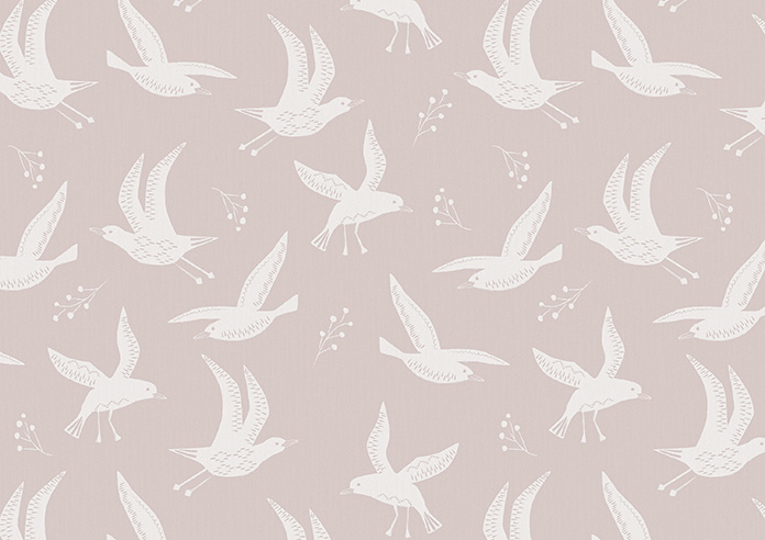Seagulls, Coral - Twist&Fit Roller Blind - Image 6